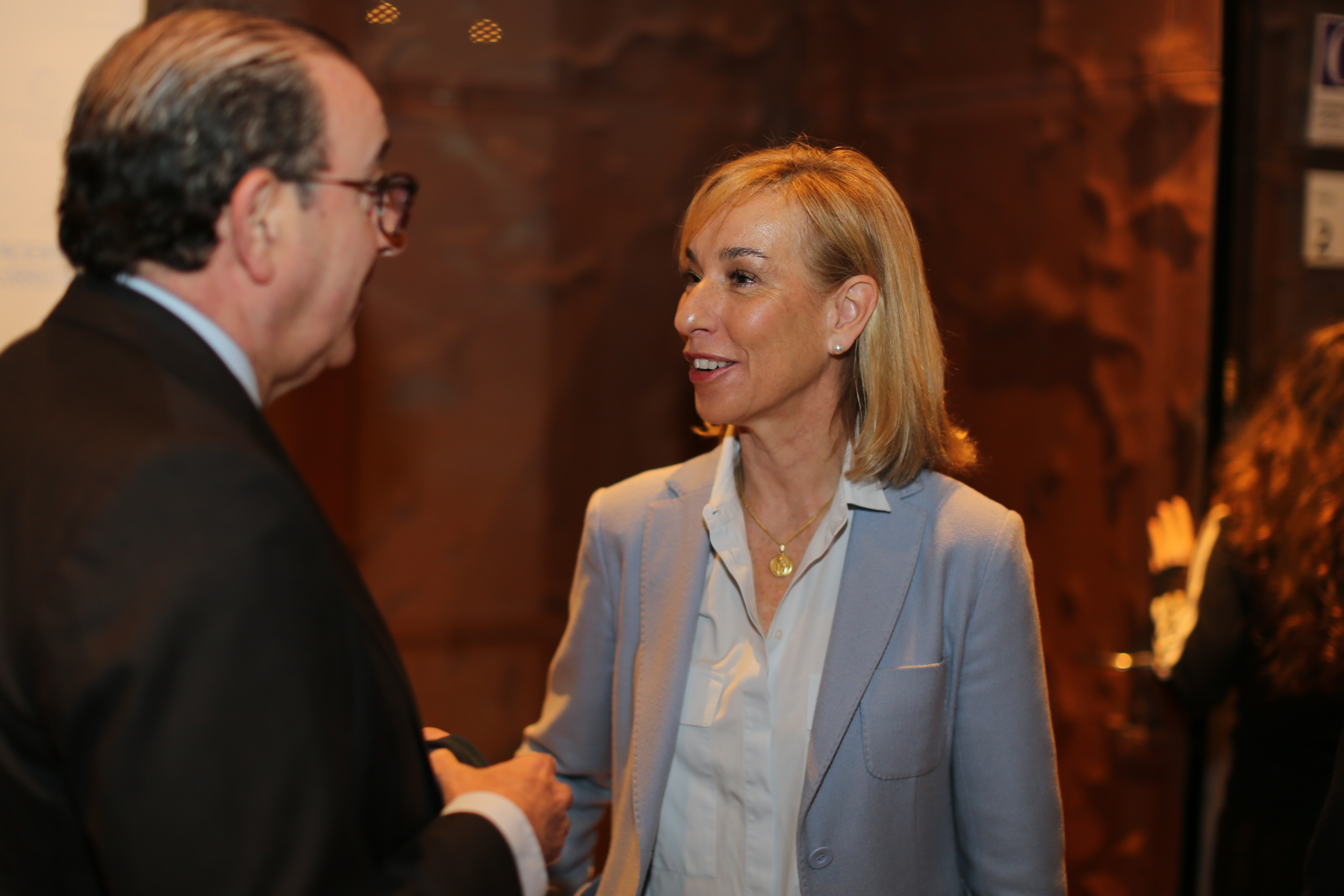 Carmen Mateo. Moderadora mesa políticos. ANIS